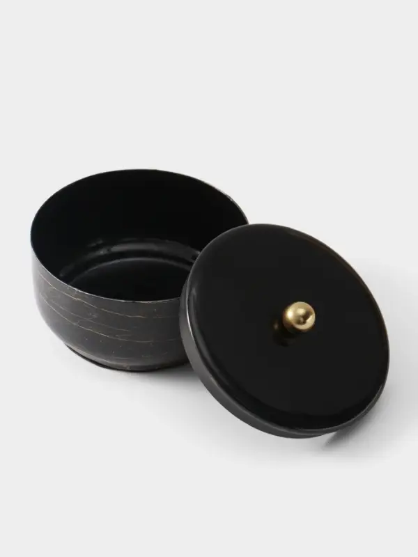 Конфетница с крышкой &laquo;Тёмный шоколад&raquo;, 11&times;11&times;7 см