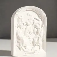 Икона &laquo;Святая троица&raquo;, с подвесом, 12&times;9&times;2 см, гипс