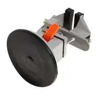 Мини-тиски алюминиевые ТУНДРА, усиленное крепление на присоске, поворотный шарнир, 75 мм