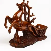 Подставка под бутылку TAKE IT EASY &laquo;Олень&raquo;, полистоун под дерево, 17&times;12&times;28 см