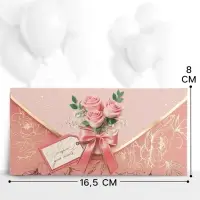 Конверт для денег &laquo;Подарок для тебя&raquo;, три розы, 16.5&times;8 см