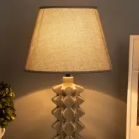 Лампа настольная RISALUX &laquo;Ода&raquo;, Е14, 40 Вт, серая, 24&times;24&times;38 см