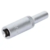 Головка торцевая 1/4"DR шестигранная 4.5мм, L=50мм