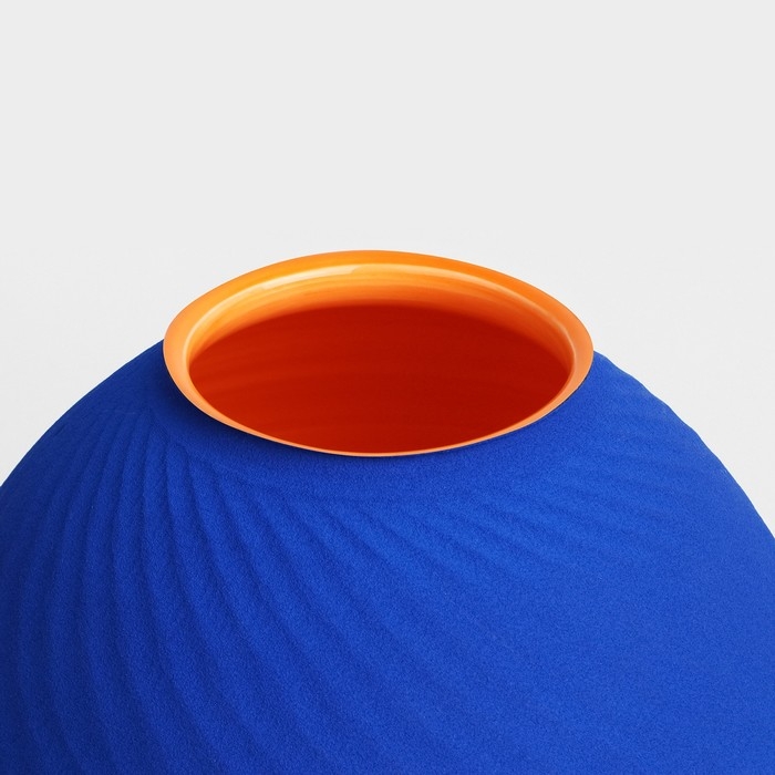 Ваза для цветов декоративная &laquo;Лаура&raquo; цвет синий 20 х 16 х 16 см