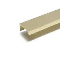 Ручка профильная мебельная торцевая CAPPIO RT001AU, L=1000 мм, м/о 960 мм, сатиновое золото, 4 шт.