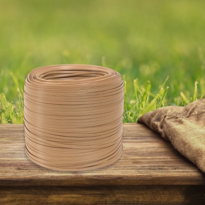 Ротанг искусственный 6 мм 500 м волна (бежевый) Ротанг искусственный 6 мм 500 м волна (бежевый)