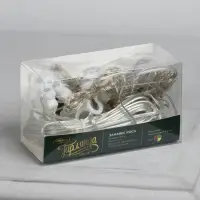 Гирлянда &laquo;Занавес&raquo; 2.8&times;3 м, роса на крючках, с пультом, IP20, серебристая нить, 300 LED, свечение мульти, 8 режимов, USB