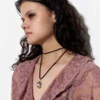Кулон на шнурке &laquo;Орех Жёлудь&raquo;, цвет чернёное серебро, L=100 см