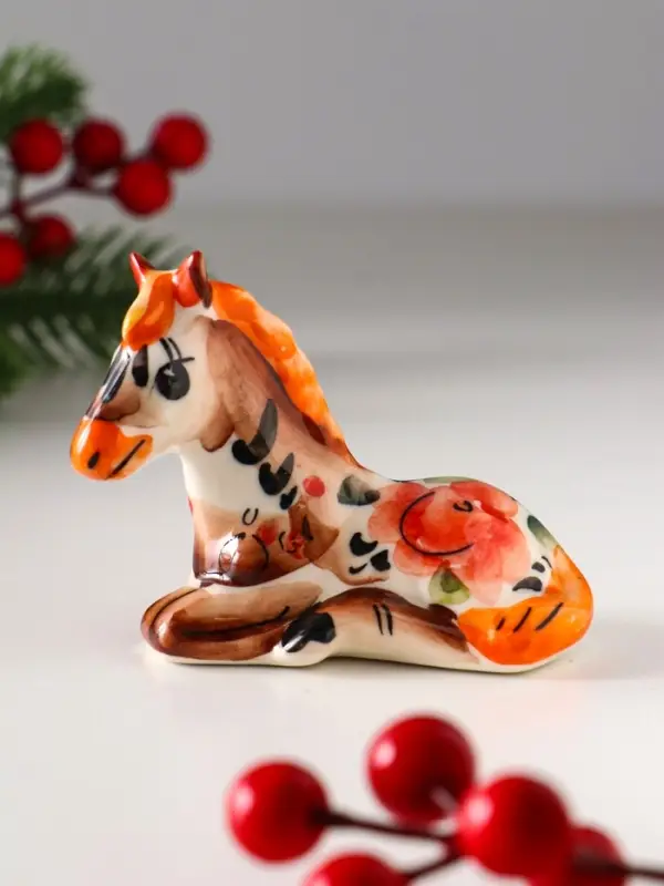 Сувенир Лошадь лежащая, 7*9 см, цвет