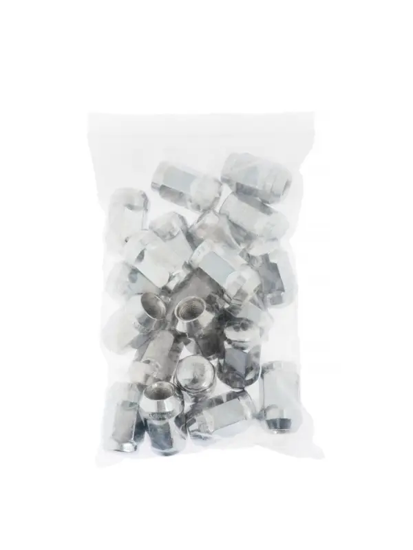 Гайка колесная под ключ 19 мм, 12&times;1.25 мм, конус, закрытая, хром, набор 20 шт.