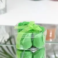 Мыльные розочки, зелёные, набор 3 шт., в коробке