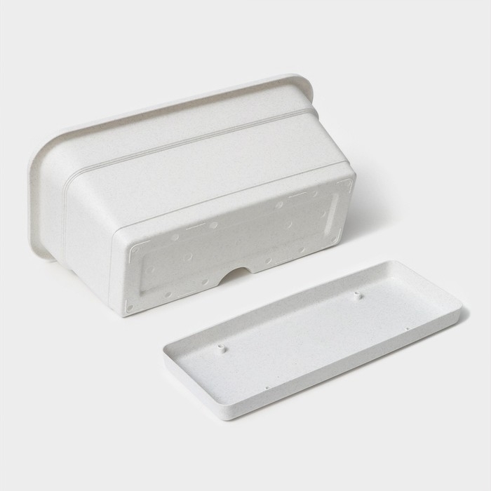 Ящик балконный для цветов, 40 см, цвет мрамор Ящик балконный для цветов, 40 см, цвет мрамор