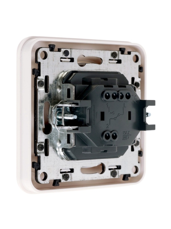 Выключатель, серия "Circular", 10 А, 1 кл., скрытый, белый