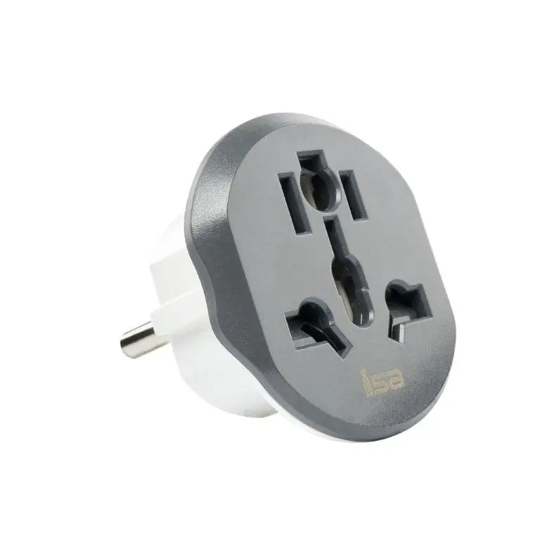 Переходник на все виды розеток ISA AD-01 СЕРЫЙ (480шт/кор) Переходник на все виды розеток ISA AD-01 СЕРЫЙ (480шт/кор)