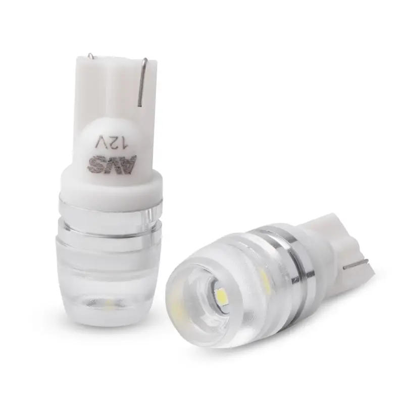 T037 T10/белый/ (W2,1x9,5d) 1,5W линза усечённая. блистер 2 шт.