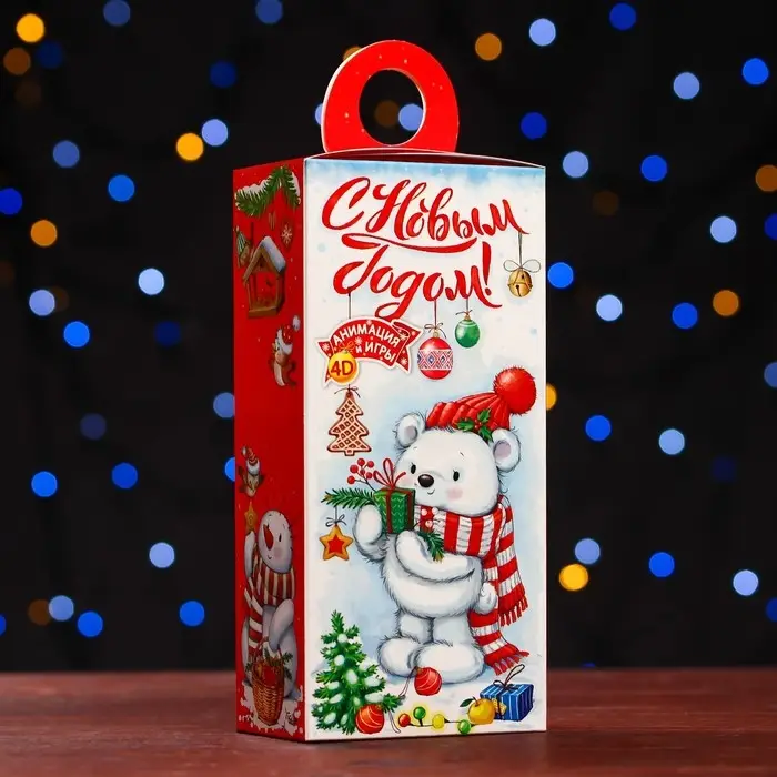 Подарочная коробка «Белоснежный» , сюрприз 11×6×21 см