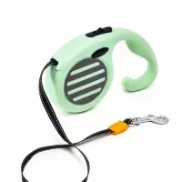 Рулетка - поводок для собак, лента 3 м, зелёная