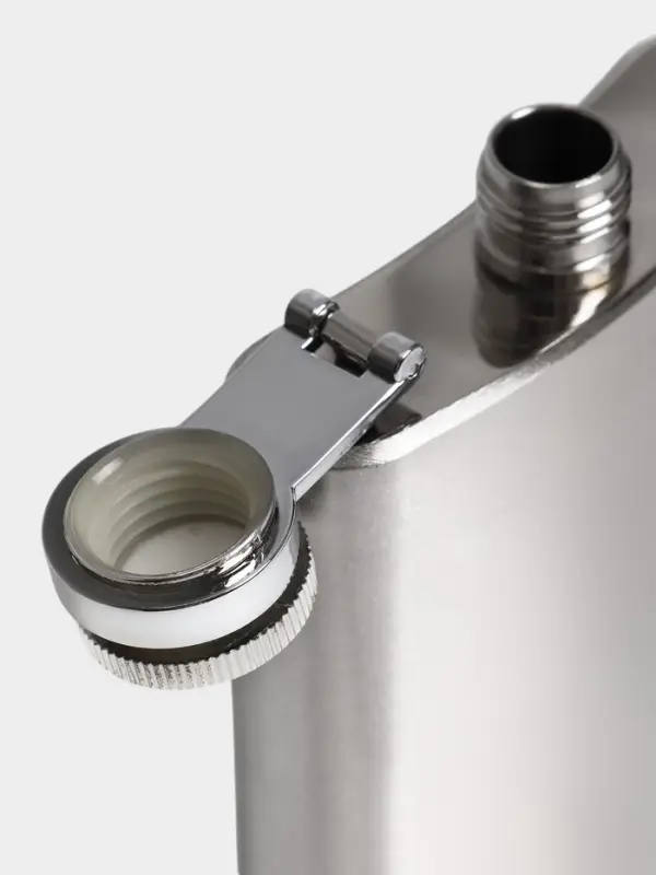 Фляжка Мастер К, 90 мл, подарочная, армейская, 3 oz, нержавеющая сталь, серебристая