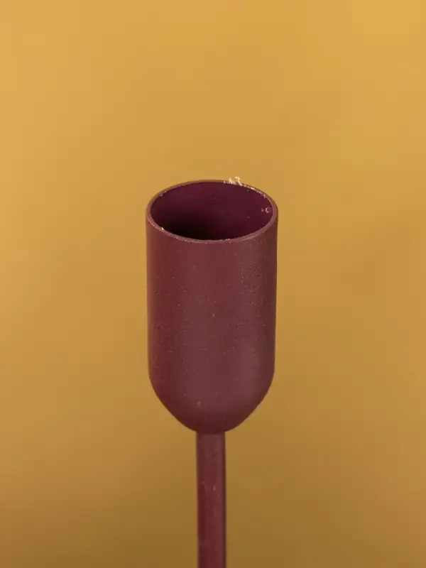 Подсвечник на 1 свечу текстурный  Подсвечник на 1 свечу текстурный "Баклажановый" 8х8х15,5 см