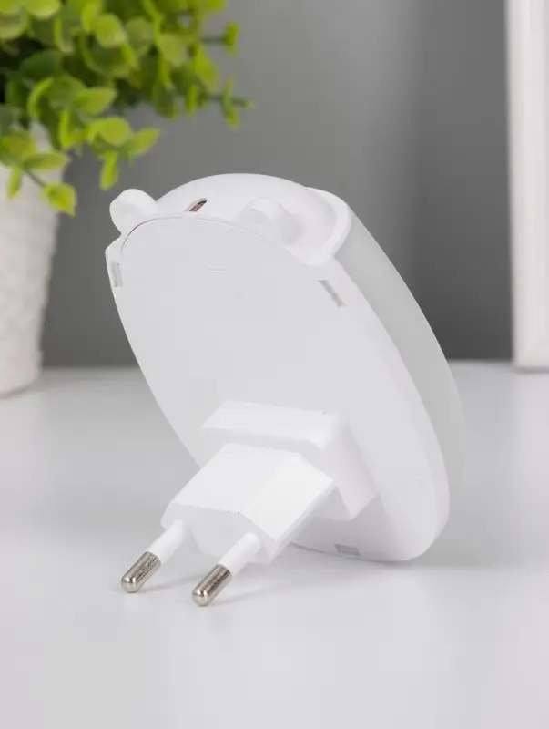 Ночник &laquo;Ушки&raquo; LED 1 Вт белый 7&times;5&times;8 см RISALUX