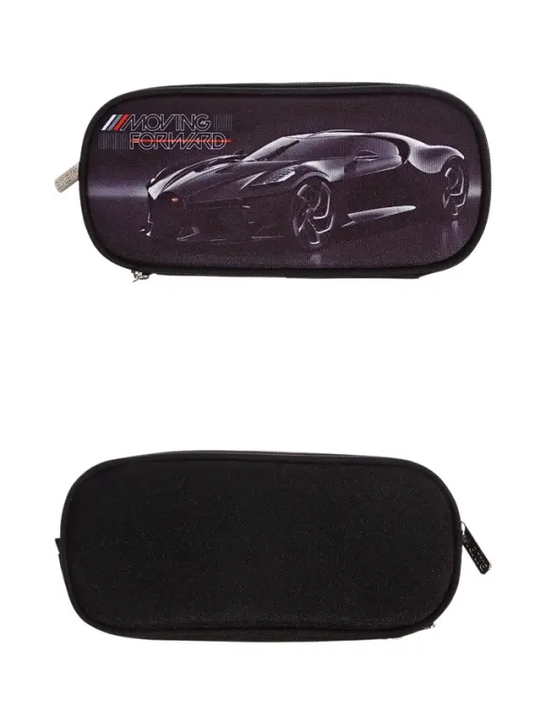 Пенал - футляр deVENTE Luxury Car, 95&times;220&times;70 мм, мягкий, на молнии, 1 отделение, текстиль, чёрный