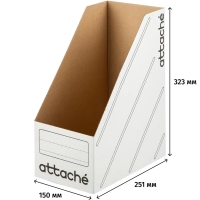Лоток вертикальный Attache 150мм белый, 2 шт/уп