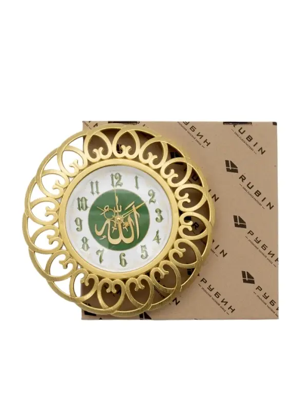 Часы настенные интерьерные &laquo;Мусульманство&raquo;, бесшумные, d=30 см, золотистые