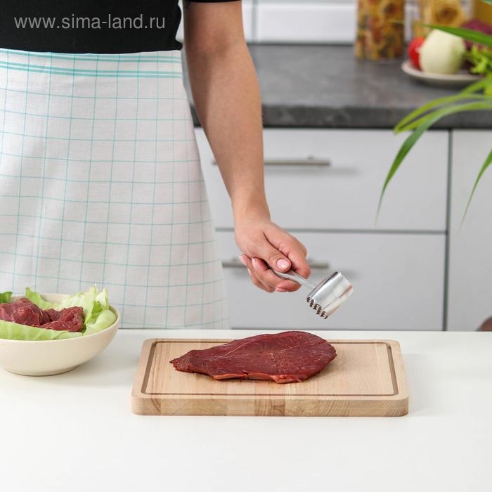 Молоток для мяса Доляна «Саган», 20 см, 148 гр, цвет серебристый Молоток для мяса Доляна «Саган», 20 см, 148 гр, цвет серебристый