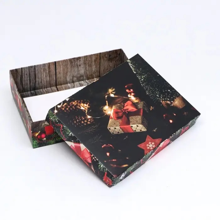 Коробка подарочная новогодняя складная, «Волшебная ночь», 21×15×5.7 см Коробка подарочная новогодняя складная, «Волшебная ночь», 21×15×5.7 см
