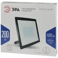 Прожектор светодиодный ДО-200 Вт 6500К 20000 Лм IP65 черный 200w холодный 200-240В LPR-023-0-65K-200