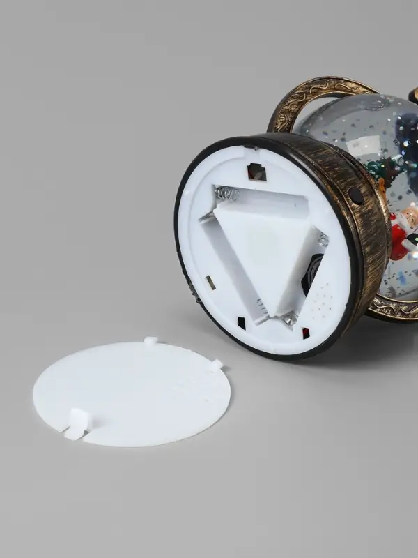 Фигура светодиодная фонарь  Фигура светодиодная фонарь "Дед мороз у елки", 19х11х9,5 см, AAAx3, Т/БЕЛЫЙ