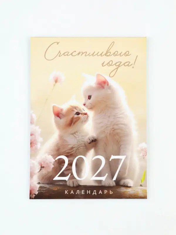 Календарь 2027, отрывной на магните, 9.5&times;13 см &laquo;Коты&raquo;