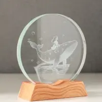 Сувенир стекло свет "Диск. Девочка и кит" 5хLED d=10 см, USB 10х4х11,4 см Сувенир стекло свет "Диск. Девочка и кит" 5хLED d=10 см, USB 10х4х11,4 см