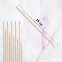 Апельсиновые палочки для маникюра, 15 см, 100 шт.