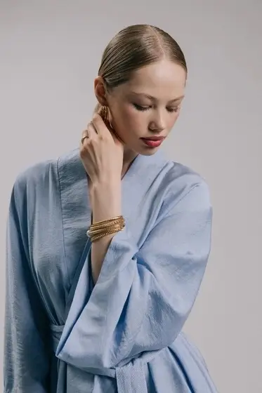 Браслеты &laquo;Стиль. Плетение и Звенья&raquo;, набор 4 шт. L=17 см, белый в золоте