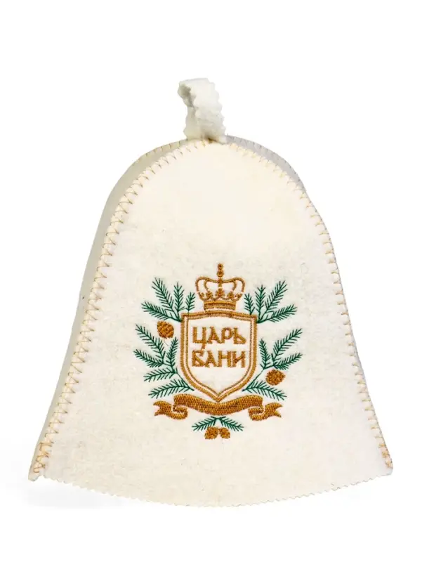 Набор банный 2 шапки Набор банный 2 шапки "Царский", белый