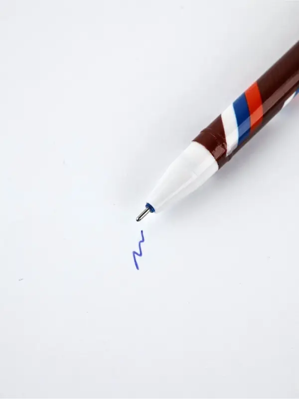 Ручка пластик пиши-стирай с колпачком Ручка пластик пиши-стирай с колпачком "С 23 февраля!", синяя паста, гелевая 0,5 мм