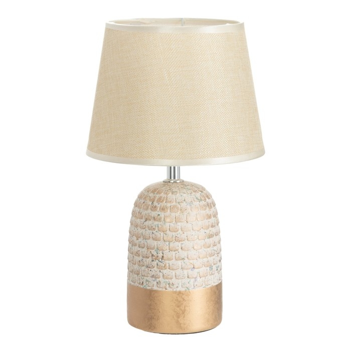 Настольная лампа Настольная лампа "Дафна" Е14 40Вт бежево-золотистый 20х20х33 см RISALUX