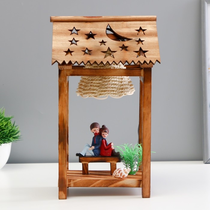 Настольная лампа Настольная лампа "Влюбленная пара" Е12 10х14х28 см