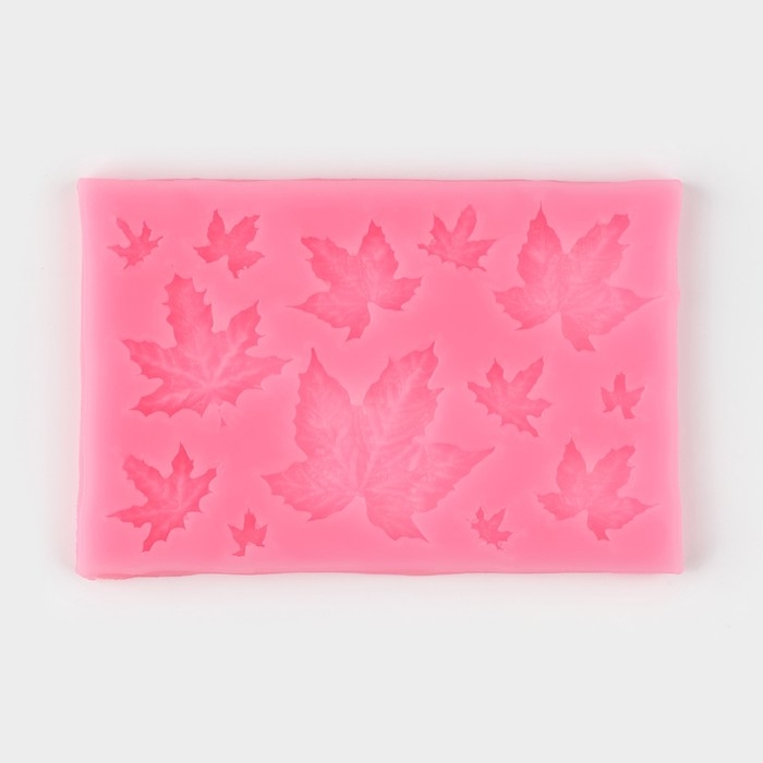 Молд Доляна «Листья», силикон, 9,5×6,3 см, цвет МИКС Молд Доляна «Листья», силикон, 9,5×6,3 см, цвет МИКС