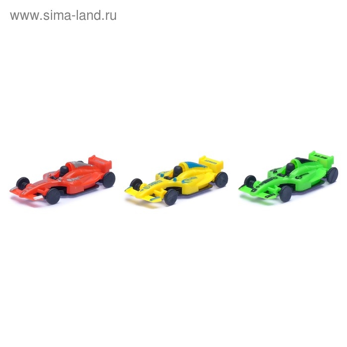 Машина «Гоночный болид», набор 3 шт., МИКС Машина «Гоночный болид», набор 3 шт., МИКС