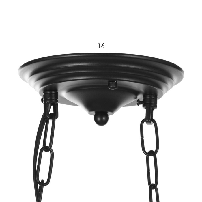 Светильник Светильник "Рори" 3хЕ14 40Вт 78х100 см черный