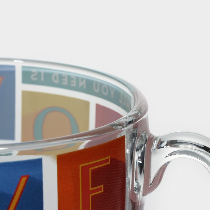 Кружка стеклянная «Джамбо», 500 мл, рисунок МИКС Кружка стеклянная «Джамбо», 500 мл, рисунок МИКС