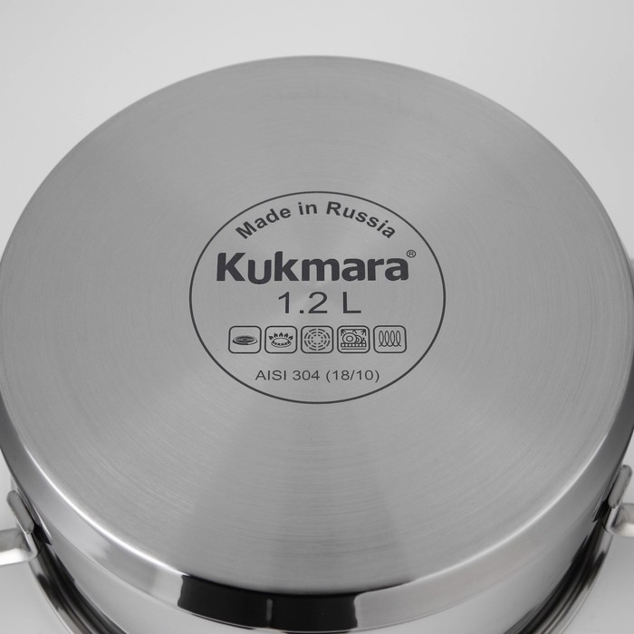 Кастрюля SAFIA, 1.2 л, d=16 cм, капсульное дно, индукция Кастрюля SAFIA, 1.2 л, d=16 cм, капсульное дно, индукция