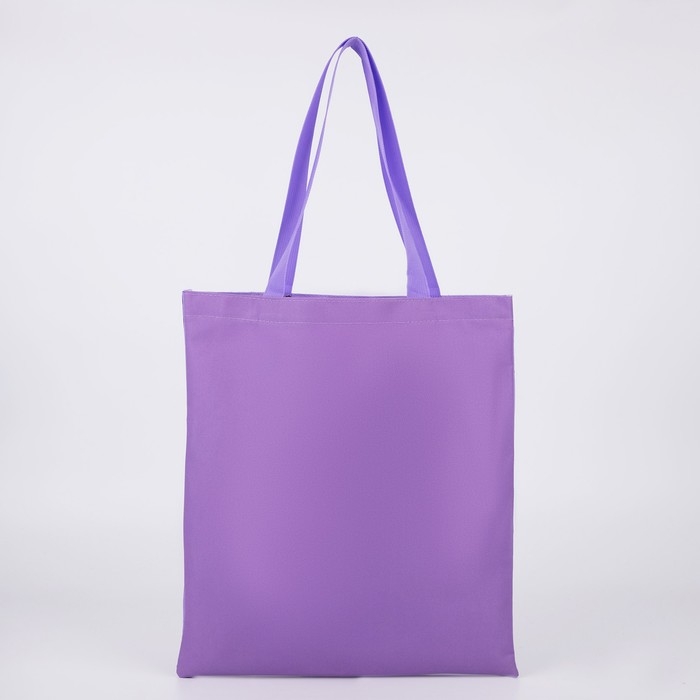 Шопер текстильный «Все, что не делается.» яичница, с карманом 35 х 0,5 х 40 см, цвет сиреневый Шопер текстильный «Все, что не делается.» яичница, с карманом 35 х 0,5 х 40 см, цвет сиреневый