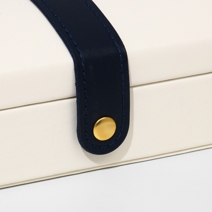 Подставка для украшений «Шкатулка» раздвижная, 17×9,5×6, цвет бежевый Подставка для украшений «Шкатулка» раздвижная, 17×9,5×6, цвет бежевый