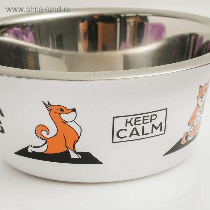 Миска стандартная Миска стандартная "Пижон. Yoga Dog", 450 мл