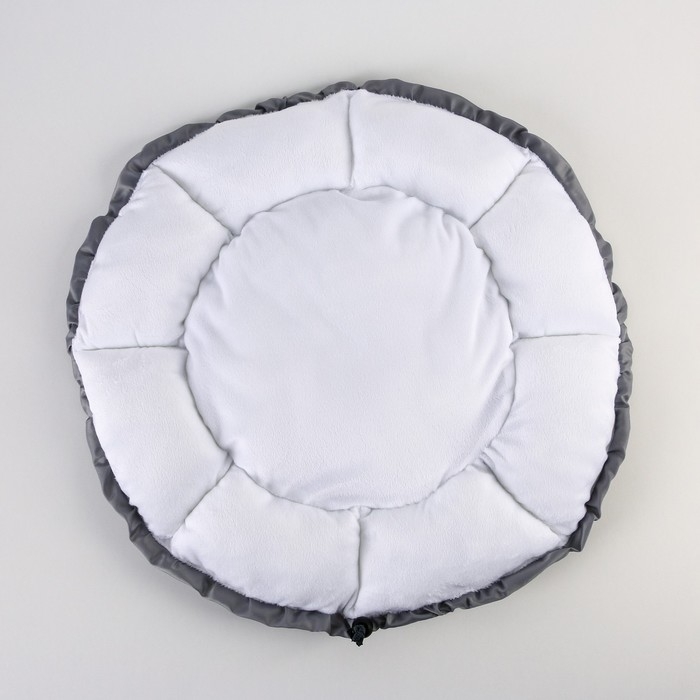 Лежанка для кошек и собак двусторонняя серая, 50-30х12 см Лежанка для кошек и собак двусторонняя серая, 50-30х12 см