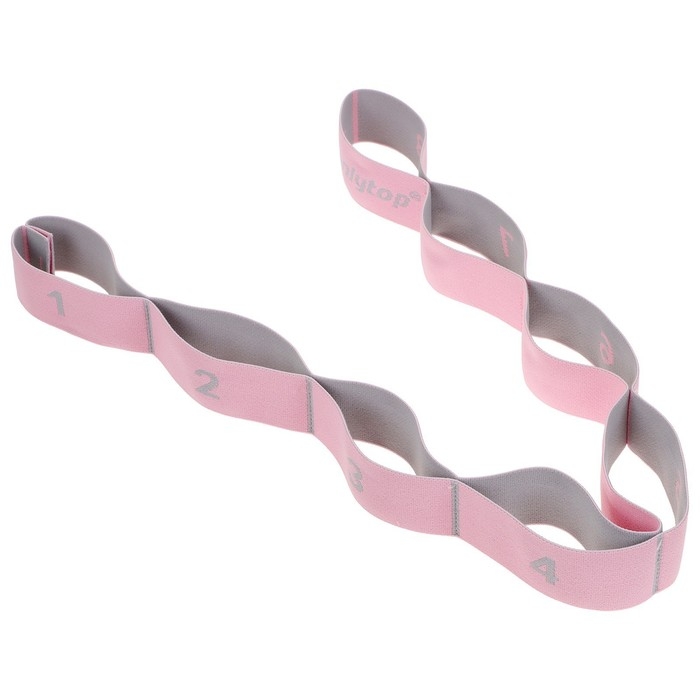 Эспандер-лента ONLYTOP, эластичная, с захватами, 90х4 см, цвет розовый Эспандер-лента ONLYTOP, эластичная, с захватами, 90х4 см, цвет розовый