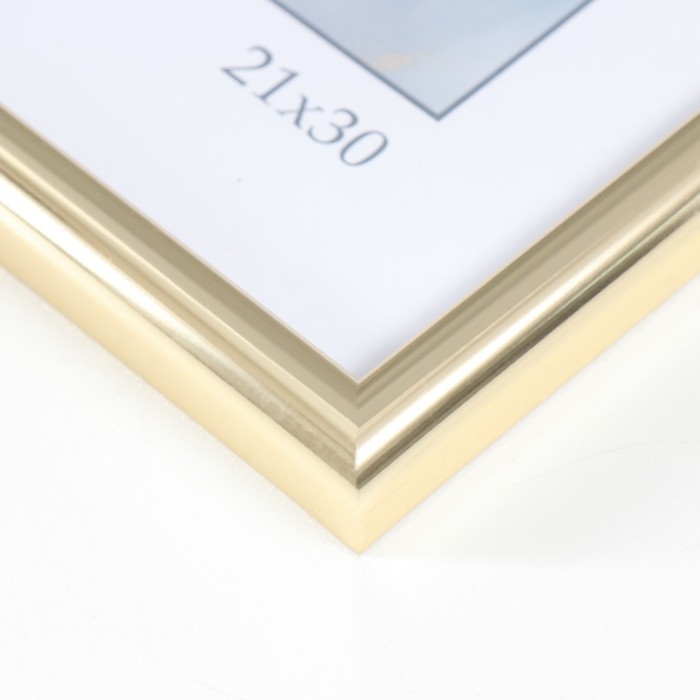 Фоторамка пластик "Радуга" 21х30 см, золото